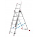 Лестница-стремянка алюминиевая трёхсекционная 3x6
