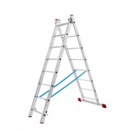 Лестница двухсекционная алюминиевая 2x9
