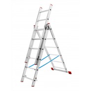 Лестница-стремянка алюминиевая трёхсекционная 3x11