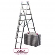 Универсальная лестница с функцией лестничных Krause Corda, 3х9