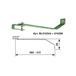 Регулируемый анкер стены 360-410 мм, сталь оцинк. Krause