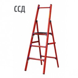 Стремянка стеклопластиковая с симметричной опорой Диэлектрик ССД-1,0