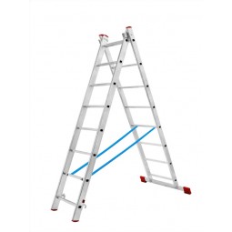 Лестница двухсекционная алюминиевая 2x6
