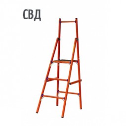 Стремянка стеклопластиковая с вертикальной опорой Диэлектрик СВД-3,0