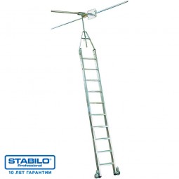 Лестница поворотная для сталлажей для Т-образной шины Krause Stabilo 1х11